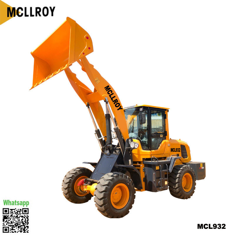 58kw Small Wheel Loader Mcl932 Rate Load 1800kg Dump 3.2m YUNNEI 490