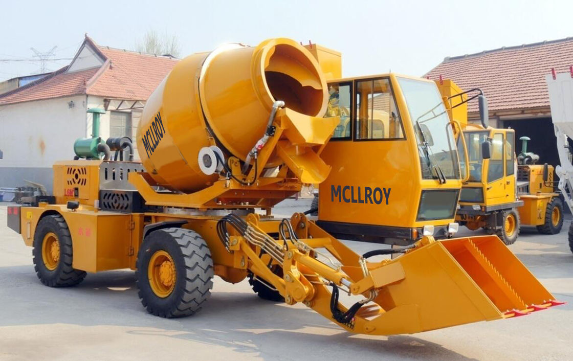 Articulated Steering 2900 Liters Mobile Concrete Mixer Truck